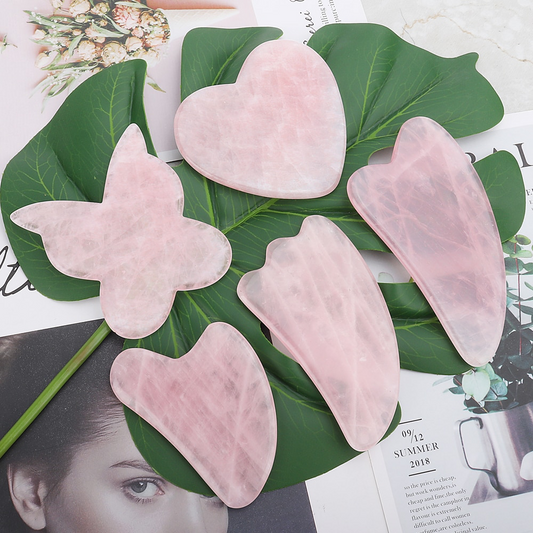 Rose Quartz Gua Sha Massage Tool