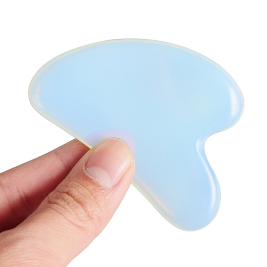 Opal Heart-Shaped Gua Sha Massage Tool Blue