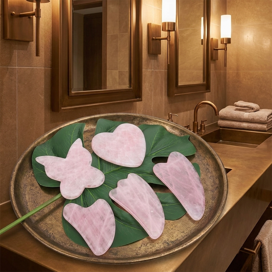 Rose Quartz Gua Sha Massage Tool