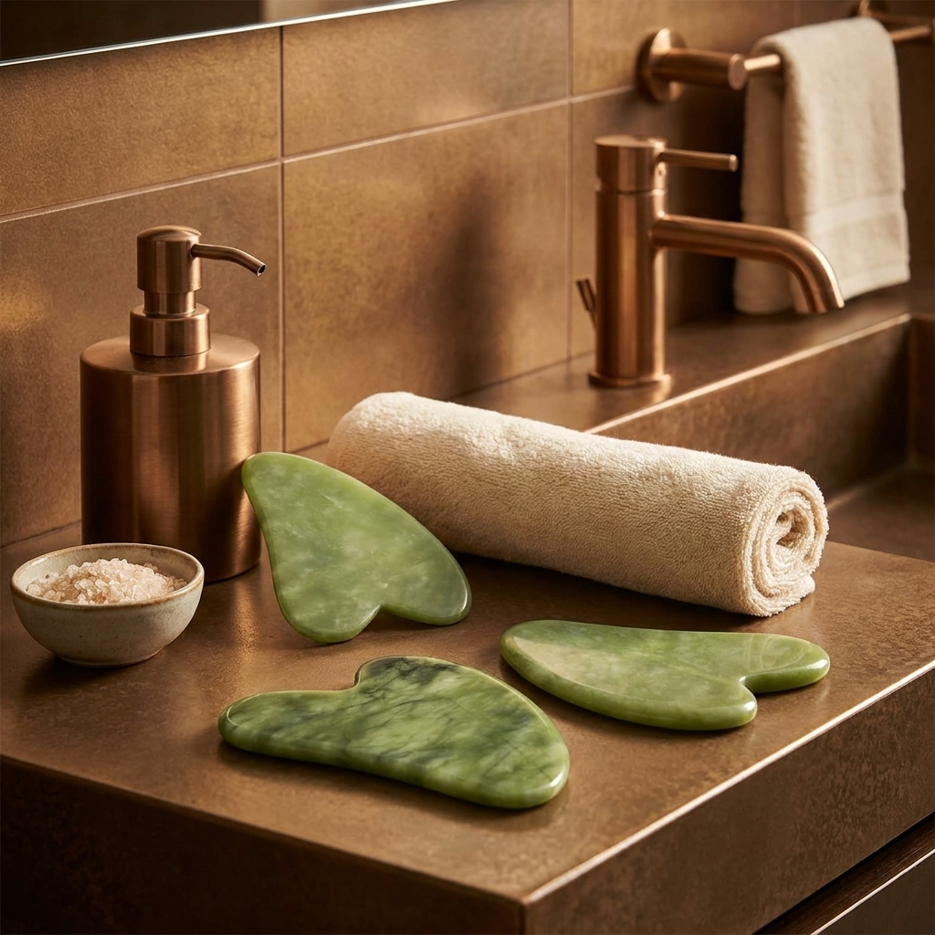 Jade Gua Sha Massage Tool Green